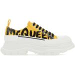 Alexander McQueen, Zapatillas Tread Slick de Cuero Amarillo Yellow, Mujer, Talla: 35 1/2 EU
