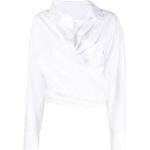 Blusas largas blancas de algodón rebajadas con escote V Alexander Wang talla M para mujer 