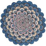 Alfombras redondas azules de lana Ted Baker 150 cm de diámetro 