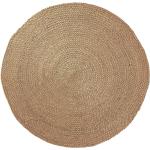 Alfombras redondas marrones de yute Kave Home Doc 100 cm de diámetro 