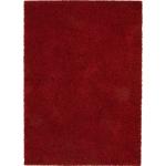 benuta Alfombra pelo largo shaggy Swirls Rosso oscuro 133x190 cm - Alfombra suave para salon y dormitorio
