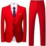 Chalecos rojos de viscosa de traje tallas grandes talla XXL para hombre 