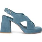 Sandalias azules de tiras con tacón cuadrado Alma En Pena talla 40 para mujer 