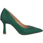 Zapatos verdes de goma de tacón rebajados con tacón de aguja Alma En Pena con pedrería talla 38 para mujer 