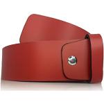 Cinturones rojos de cuero con hebilla  largo 85 vintage talla XL para mujer 