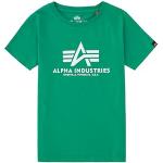 ALPHA INDUSTRIES Basic Camiseta, Verde (Jungle Green-668), 8 Unisex NIÑO