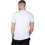 Camisetas blancas de cuello redondo rebajadas con cuello redondo con logo ALPHA INDUSTRIES INC. Basic talla XL para hombre 