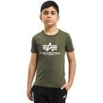 ALPHA INDUSTRIES Basic T Camiseta, Verde (Dark Olive-142), 14 años para Niños