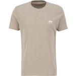 Camisetas blancas de cuello redondo rebajadas con cuello redondo con logo ALPHA INDUSTRIES INC. Basic talla S para hombre 