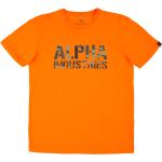 Camisetas naranja rebajadas de camuflaje ALPHA INDUSTRIES INC. talla XL para hombre 