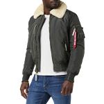 ALPHA INDUSTRIES Injector III Chaqueta Bomber, Gris (Greyblack-136), Large para Hombre