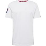 Camisetas blancas de cuello redondo rebajadas con cuello redondo Diseños de parches ALPHA INDUSTRIES INC. talla XL para hombre 