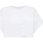 Alpha Studio, Camiseta Giro con Bolsillo White, Mujer, Talla: S