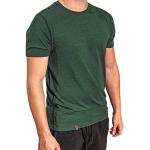 Camisetas térmicas verdes de merino Oeko-tex manga corta talla L de materiales sostenibles para hombre 
