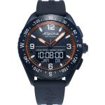 Relojes azules de pulsera hechos en Suiza digital Alpina Watches para hombre 