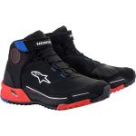 Alpinestars Honda CR-X Drystar Zapatos de motocicleta, negro-rojo-azul, tamaño 45 46