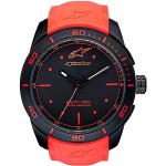 Relojes rojos de silicona de pulsera impermeables Cuarzo Alpinestars para hombre 