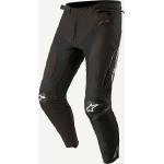 Pantalones negros de cuero de motociclismo tallas grandes impermeables, transpirables Alpinestars Drystar talla XXL 