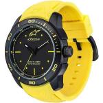 Relojes Especiales amarillos de silicona impermeables Alpinestars para mujer 