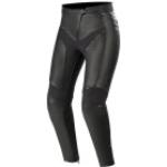 Pantalones negros de cuero de motociclismo Alpinestars Vika talla XXL para mujer 