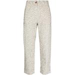 Pantalones estampados blancos de algodón rebajados informales con lunares ALYSI talla S para mujer 