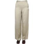 Pantalones beige de viscosa de lino ALYSI talla XS para mujer 