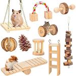Juguetes de madera para roedores 
