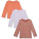 Camisetas lila de algodón de manga larga infantiles rebajadas de punto 5 años de materiales sostenibles para niña 