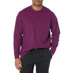 Camisetas orgánicas moradas de algodón de manga larga manga larga talla XL para hombre 
