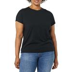 Camisetas largas orgánicas negras tallas grandes de punto talla L para mujer 