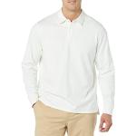 Camisetas orgánicas blancas de algodón de rugby manga larga de punto talla M de materiales sostenibles para hombre 
