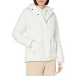 Abrigos blancos con capucha  tallas grandes manga larga talla XXL para mujer 