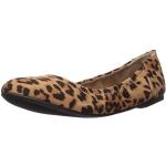 Bailarinas moradas de goma de leopardo  de punta redonda informales leopardo talla 38 para mujer 