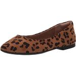 Bailarinas marrones de sintético de leopardo  rebajadas con tacón hasta 3cm leopardo talla 38 para mujer 