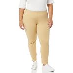 Pantalones pitillos beige talla 5XL para mujer 
