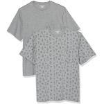 Camisetas grises de manga corta manga corta con cuello redondo informales con motivo de cáctus talla M para hombre 
