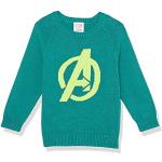 Amazon Essentials Disney | Marvel | Star Wars Jerséis con cuello redondo Niño, Avengers Logo - Boys, 3 años