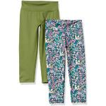 Pantalones leggings verde militar floreados 4 años para niña 