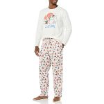 Pantalones de franela con pijama Disney de invierno talla XS para hombre 