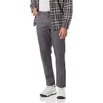 Pantalones ajustados grises ancho W28 con sistema antimanchas formales para hombre 