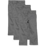 Pantalones chinos infantiles grises de algodón 6 años 