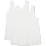 Camisetas blancas de lino de lino  tallas grandes Tirantes finos sin mangas palabra de honor con capucha de punto talla 5XL para mujer 