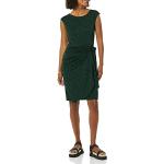 Vestidos informales verdes de verano manga corta con escote cruzado informales talla XS para mujer 