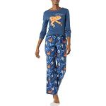Pantalones azules de franela con pijama Disney talla XS para mujer 