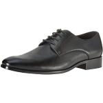 Zapatos negros de sintético con cordones con cordones de forma de almendra con tacón de 3 a 5cm formales acolchados talla 42,5 para hombre 