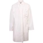 Vestidos camiseros blancos de algodón rebajados tallas grandes con escote asimétrico Ambush talla XS para mujer 