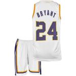 Amdrabola Lakers Kobe Bryant - Camiseta de baloncesto infantil para niños, color negro, amarillo, viene con pantalones cortos, aficionados al baloncesto (4-13 años)