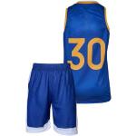 Amdrabola Warriors Stephen Curry - Maillot infantil de baloncesto, color negro y azul