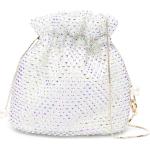Bolsos satchel blancos Rosantica con perlas para mujer 