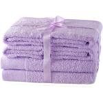 Juegos de toallas morados de algodón 70x140 